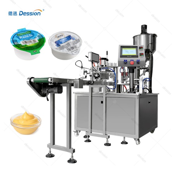 Fully Automatic Rotary Sauce Cup Filling and Sealing Machine